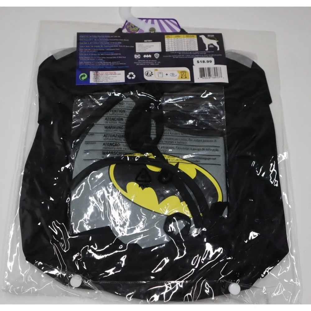 DC Comics Batman Pet Costume Accessory Set for Dogs - Size L‎